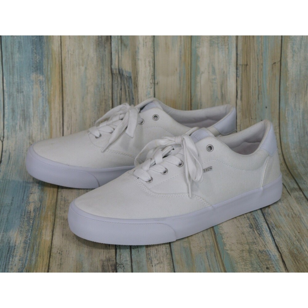 Lugz Mavic Men's Size 10 Beige White Canvas Sneakers